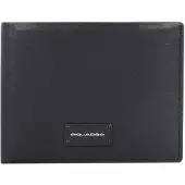 Piquadro Harper Lompakko RFID-suoja Nahka 14 cm Musta