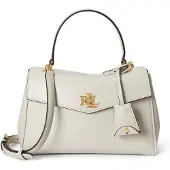 Ralph Lauren Farrah Olkalaukku Nahka 23 cm Valkoinen