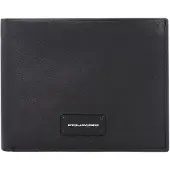 Piquadro Harper Lompakko RFID-suoja Nahka 14 cm Musta
