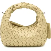 Les Visionnaires Greta Micro weave Käsilaukku Nahka 20 cm Keltainen