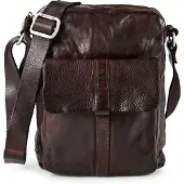 Campomaggi Limone Crossbody-laukku Nahka 25 cm Harmaa
