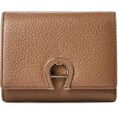 Etienne aigner Fashion Lompakko RFID-suoja Nahka 12.5 cm Ruskea