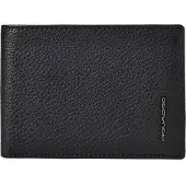 Piquadro Lompakko RFID-suoja Nahka 13 cm Musta