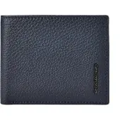 Piquadro Modus Special Lompakko RFID-suoja Nahka 11 cm Sininen