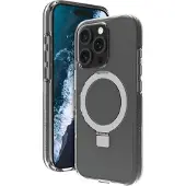 dbramante1928 Iceland Ultra D3O MagSafe Kickstand, iPhone 16 Pro -suojakuori, Läpinäkyvä