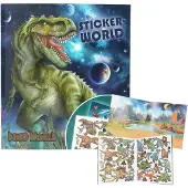 Dino World Galaxy Stickerworld tarrakirja