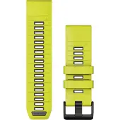 Garmin QuickFit 26 -silikoniranneke, kirkkaankeltainen / grafiitinharmaa