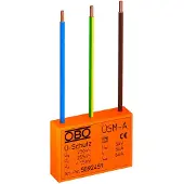 Obo Bettermann ÜSM-A, 230 V, 16 A, 6000 A, 1500 V, Oranssi, 0,000025 ms