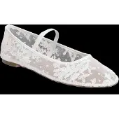 Bianco Bialilja Lace Ballerina - White - 39