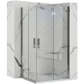 REA Molier Chrome Double suihkukaappi 90x100