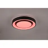 TRIO WiZ Mona LED kattovalaisin RGBW 3000-6000K 20W 38cm mattamusta starlight