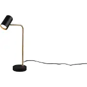 TRIO Lighting työpöytävalaisin Marley, Messinki/kulta, Olohuone/ruokailutila, Metalli, Moderni, työpöytävalaisin
