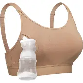 MOMCOZY Yn08 M Hands-Free Pumping Bra Natural - Beige - M