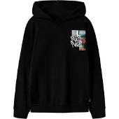 Name it Nkmkarlos Ls Nreg Sweat Wh Unb - Black - 134-140