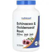 Nutricost - Echinacea &amp; Kultajuuri 500 mg (240 kapselia)