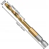 Makita HSS-Tin 1/4' kuusikantakiinnitys metalliporanterä