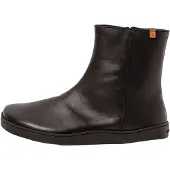 El naturalista for woman. 259181101005_001 Leather ankle boots N5918 Soft black (41), Flat, Zip, Casual