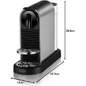 De'Longhi Kahvikone - - Nespresso Citiz N900 - Titaani - 19 baaria - Irrotettava säiliö