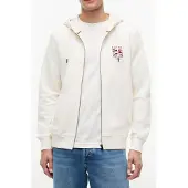 Tommy Hilfiger Rwb Box Flag Tr Full Zip - Cream - XXL