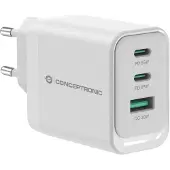 Conceptronic Yleislaturi - - ALTHEA21W65 - Nopea lataus - 2 USB-C-porttia - Valkoinen