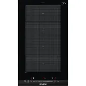 Siemens iQ700 EX375FXB1E - Induktiokeittotaso - 2 keittolevyä - Niche - leveys: 27 cm - syvyys: 49 cm - musta/harjattu alumiini - ruostumattomasta ...
