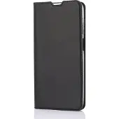 Wave Book Case -suojakotelo, Samsung Galaxy A12, musta