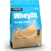 Sportlife Whey80 Vanilla Ice Cream + Stevia heraproteiinijauhe, 600 g
