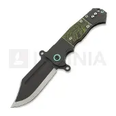 Andre de Villiers Badlands 2 Kalguard kääntöveitsi, Green/Black Fat Carbon