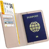 SmartaSaker Seuranta- ja RFID-suojalla varustettu passikotelo, Vaaleanpunainen