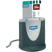 HID Omnikey 3121 -älykortinlukija, USB-A, harmaa/läpinäkyvä, TAA Compliant