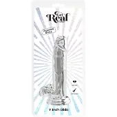 Toyjoy Get Real läpinäkyvä 18 cm dildo Läpinäkyvä