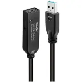 Lindy USB 3.0 jatkojohto - - 10m - Tyyppi A - Tyyppi C - alhaisen toksisuuden PVC - Kultapinnoite
