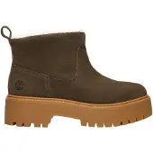 Timberland for woman. TB0A283GW011 Stone Street green leather ankle boots (40 W), 3 to 5 cm, None, Casual