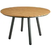Brafab Bam Bo Ruokapöytä Ø120 cm Bambu/Nordic Green