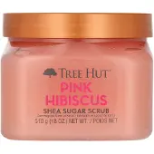 TREE HUT Pink Hibiscus Shea Sugar Vartalokuorinta 510 grammaa