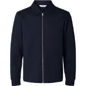 Selected Slmtom Soft Full Zip Sweat Noos - Navy - M
