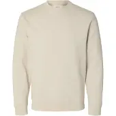 Selected Slmtom Soft Crew Neck Sweat Noos - Cream - S
