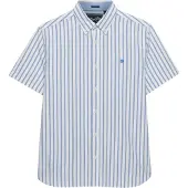Superdry Preppy Oxford S/S Shirt - Blue - XXXL