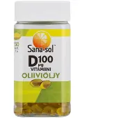 Sana-Sol D-vitamiini Oliiviöljy 100 mikrog