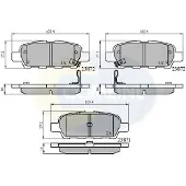 Comline Jarrupalasarja (4kpl), levyjarru CBP3912