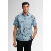 Superdry Vintage Loom S/S Shirt - Blue - XXL