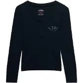 Superdry Athletic Button Down Pitkähihainen T-paita