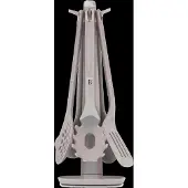 Berlinger Haus 6 Pcs Kitchen Tool Set With Stand, Silicone, Matt Taupe - Beige - ONE SIZE