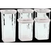 Berlinger Haus 5+5 Pcs Canister Set, Cream - Cream - 460ML|1100ML|1500ML