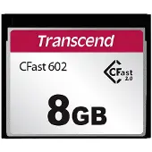 Transcend TS8GCFX602, 8 GB, CFast 2.0, MLC, 500 MB/s, 350 MB/s, Musta