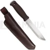 Morakniv Garberg Grand (S) 14641 Stainless Steel, Brown Polymer, bushcraft knife, leather sheath