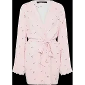Gina Tricot Lace Loungewear Robe - Pink - L