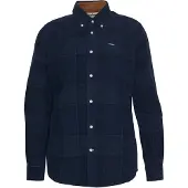 Barbour Blair Tailored Tartan Cord Shirt - Navy - M