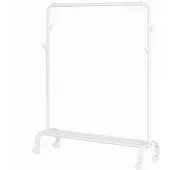 Songmics Vaateripusti, 41x103.5x155 cm, Musta, Riidepuu, HSR131B01, 41 x 103,5 x 155 cm, Pilvevalge