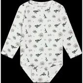 Minymo Body Ls Aop - Cream - 56